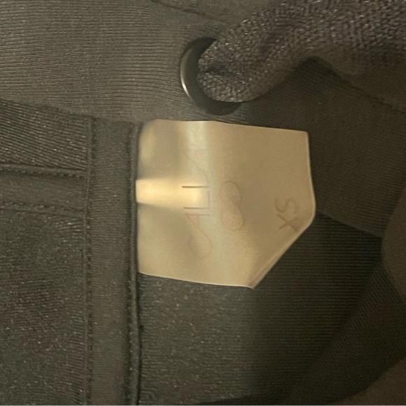 CALIA Women's Soft Scuba Oversized Side Slit Hoodie Black size XS - Picture 5 of 5